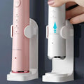 Soporte Eléctrico Ajustable para Cepillos de Dientes Montado en la Pared