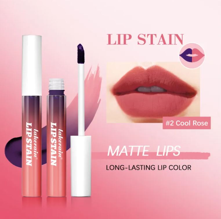 Lakerain Brillo de Labios Desgarrar y Tirar Acabado Mate de Larga Duración para Labios Fang