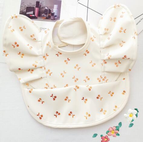 Babero Impermeable con Bolsillo para Comida de Bebé con Diseño de Alas de Ángel