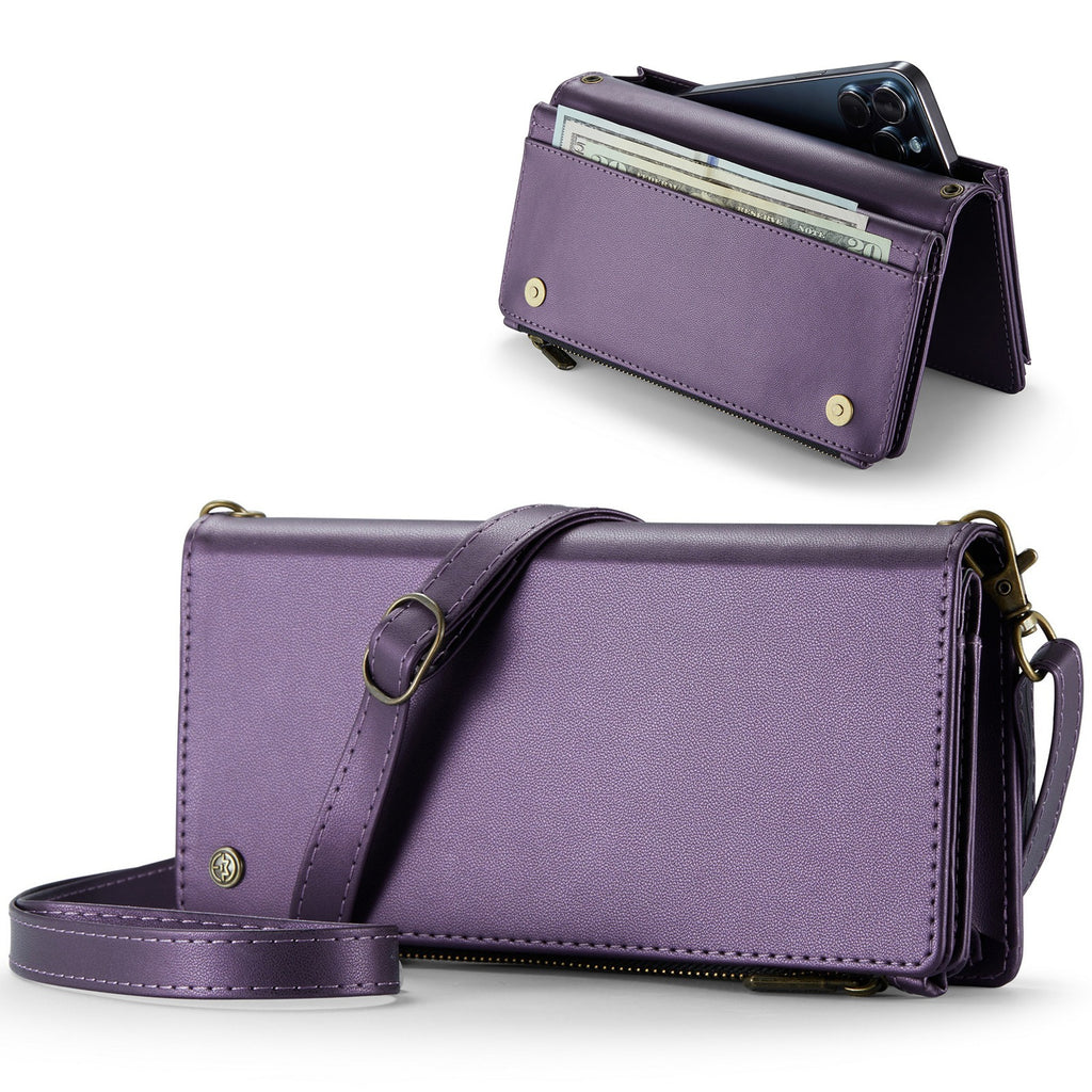 Cartera Universal de Cuero Multifuncional Para Teléfono