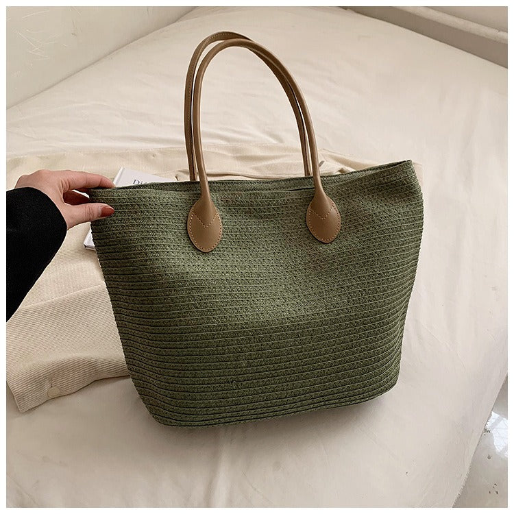 Bolso de Playa Tejido de Paja