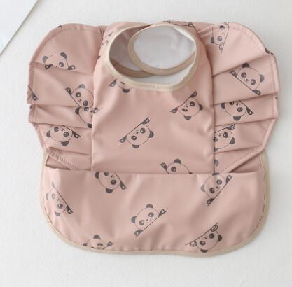Babero Impermeable con Bolsillo para Comida de Bebé con Diseño de Alas de Ángel